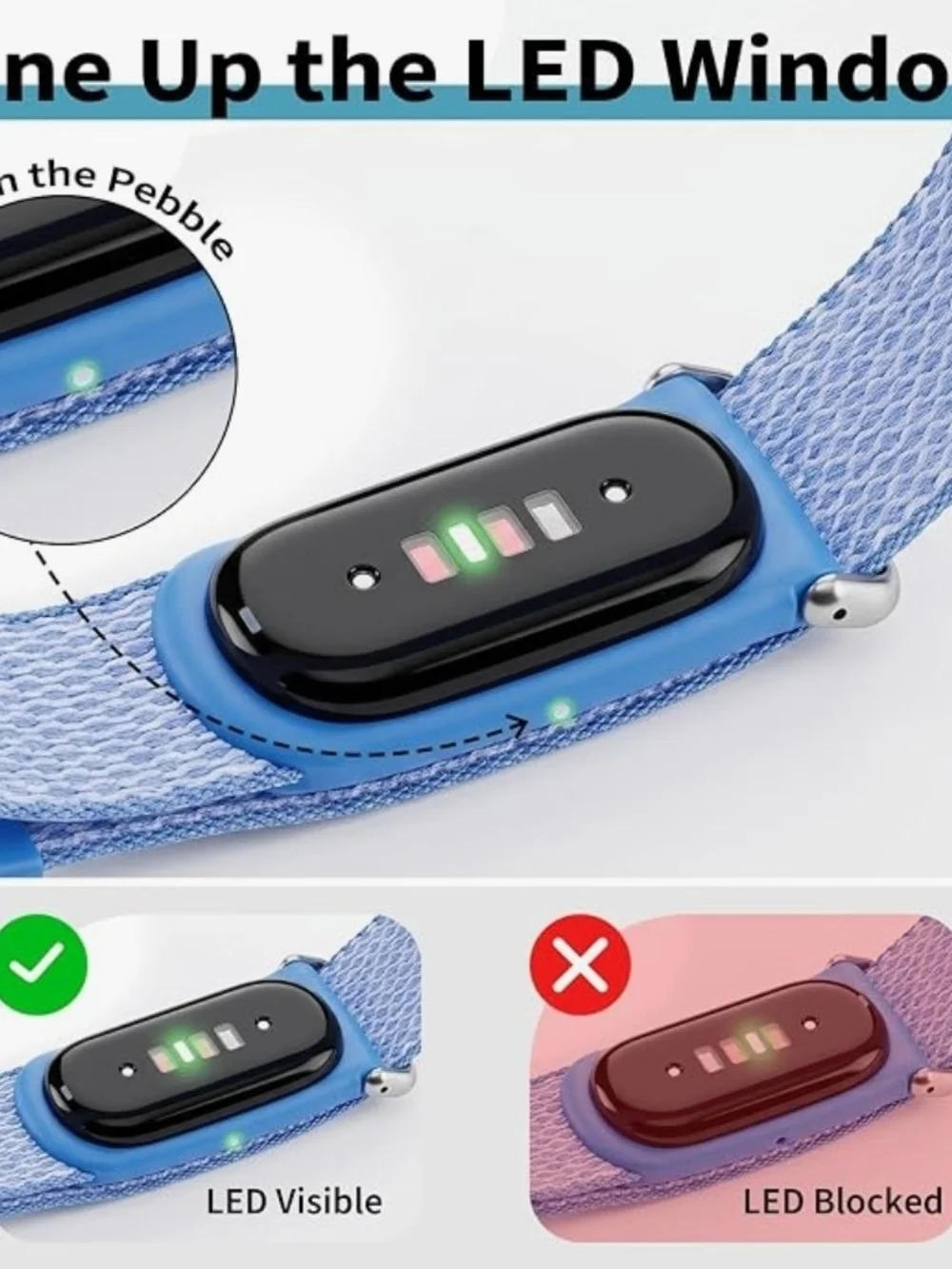 Compatible Silver Milanese Loop Band for Fitbit Air - 5-pack